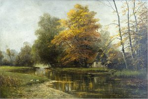Spreewald Landscape near Lehde by Walter Moras